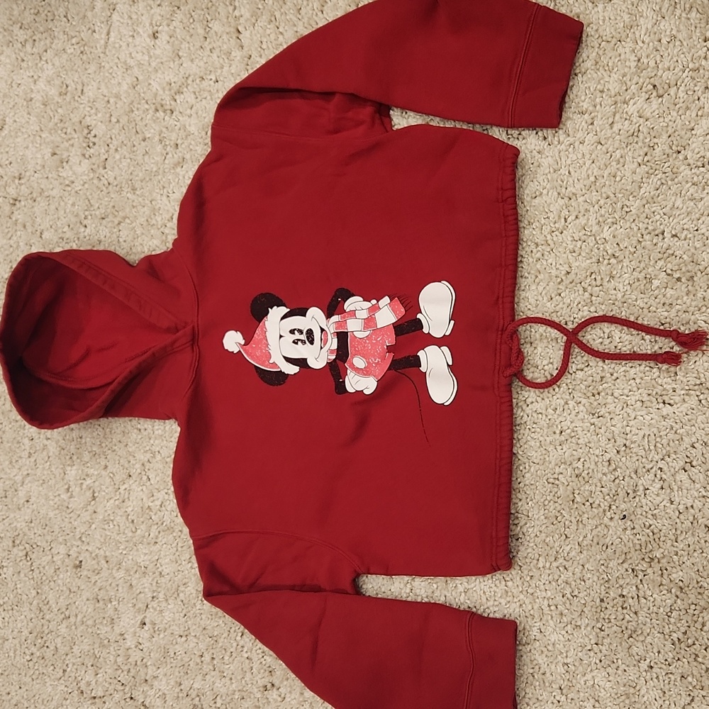 Zara Disney Mickey Mouse Crop Hoodie size S